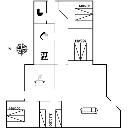Emili - 300m From The Sea By Interhome Gedser